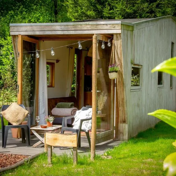 Tiny House Hilver - uniek en sfeervol huisje middenin het bos, hotell i Diessen