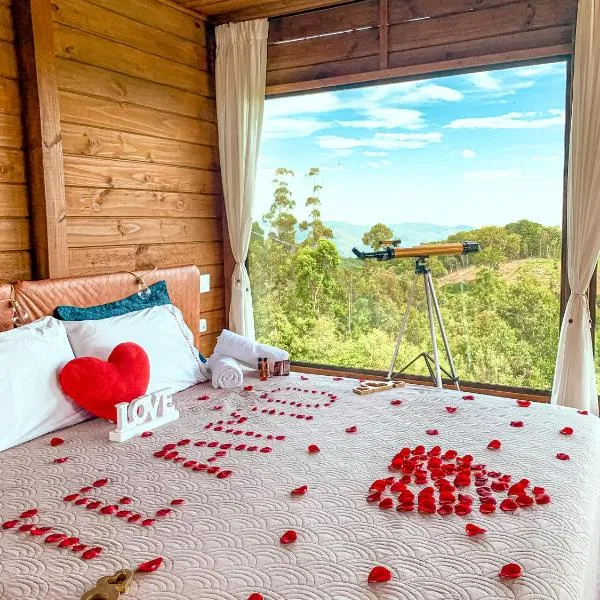 Cabanas Românticas em meio a Natureza - Anitápolis/SC - CB05, hotel in Anitápolis