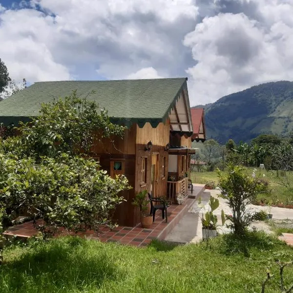Finca Maracuba Cabañas Limón, Manzana y Níspero, hotel v destinaci Jardin