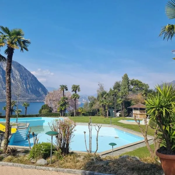 Schwimmbadferien am Luganersee, hotel v destinaci Bissone