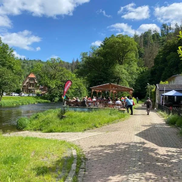 Pension Sternschnuppe, Treseburg Harz, unmittelbar am Wasser, hotel v destinaci Thale