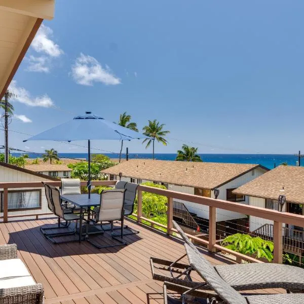 Walk to Beach Koloa Getaway with Ocean Views, hotel i Koloa