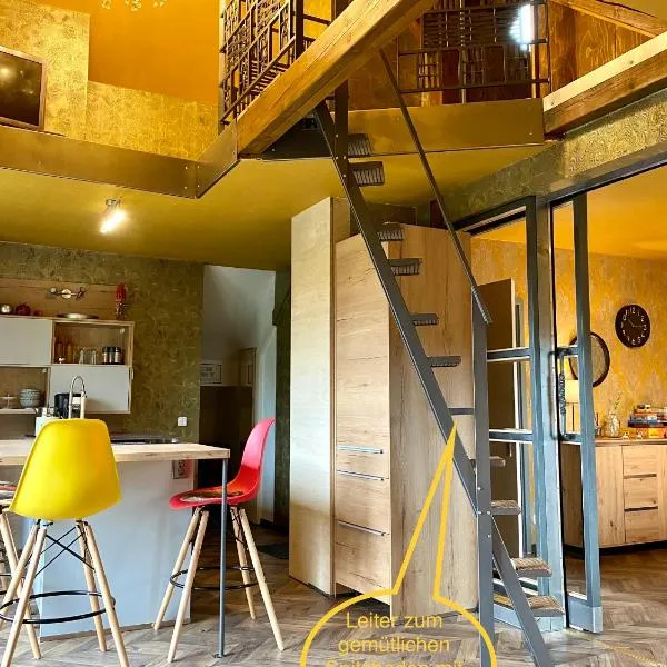 Hof Vierzehnender im Hohen Venn - 70qm Maisonette - 2 Schlafzimmer - Wohnküche - Balkon mit Grill - Monschau - Eifel - Hunde willkommen - Islandpferde, Hotel in Monschau