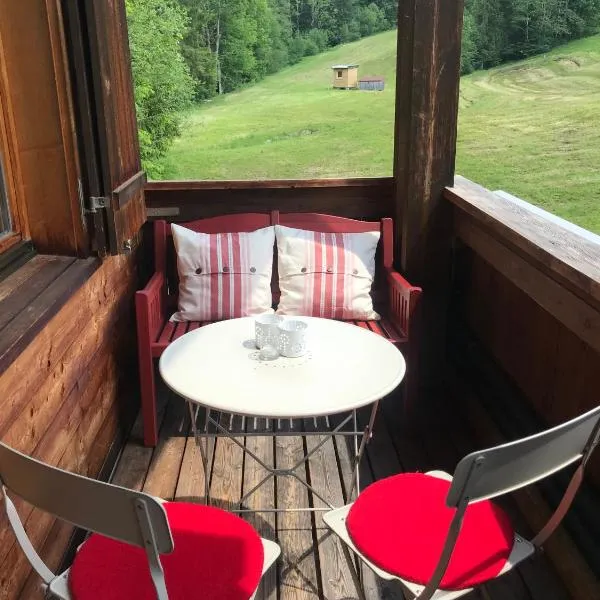 Ferienwohnung Morgentau am Rande der Wildnis、Sibratsgfällのホテル
