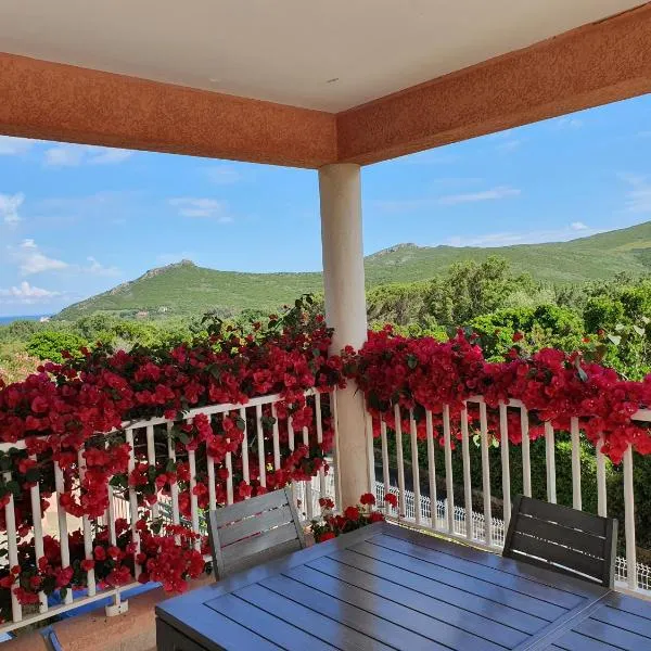 CAP CORSE VILLA VUE MER et MONTAGNE, hotel in Pietracorbara