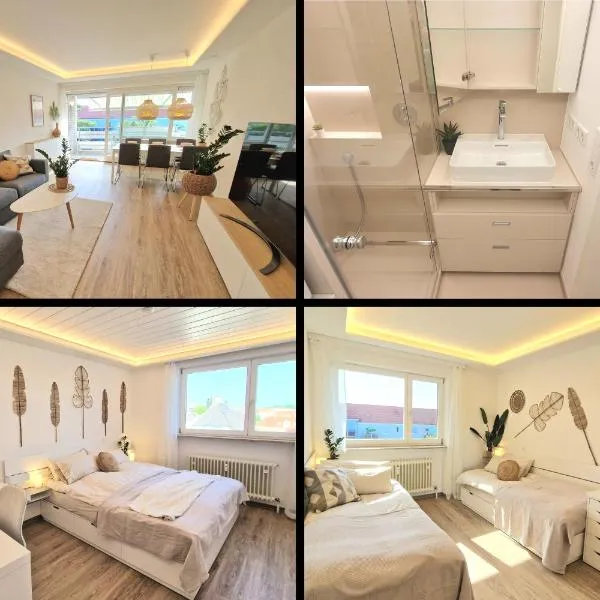 3 Zi, Balkon, ruhig, 73m²: ein Hauch von Luxus, hotel din Ulm