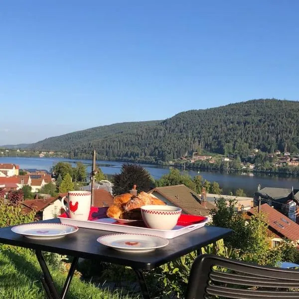 Appartement cosy - grande terrasse pleine vue lac, viešbutis mieste Žerarmė