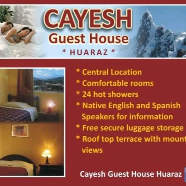 CAYESH Guest House, hotel in Huaraz