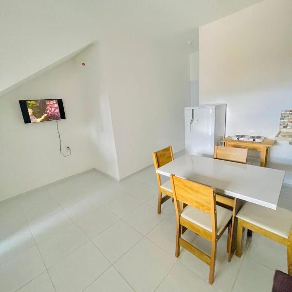 Casa do Bruno - Apartamento terreo - 1 - Terra - Quarto e sala com cozinha americana na praia do preá-CE - Foto 4