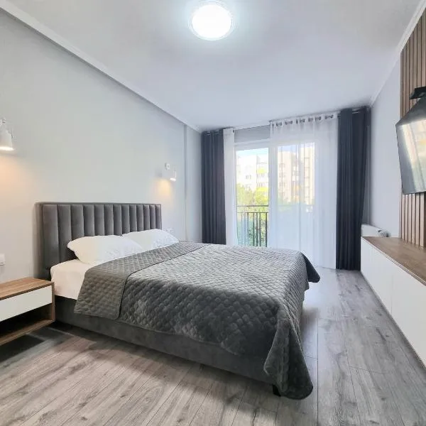 Center, Albisoara str., 1bedroom and living with balcony, hotel v destinaci Chişinău