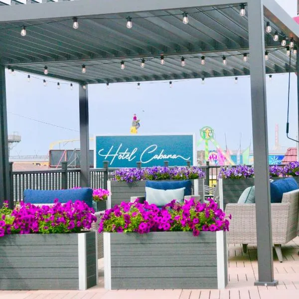 Hotel Cabana Oceanfront/Boardwalk, hótel í Wildwood