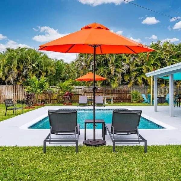 Spacious 5 Bedrooms with Large Pool, 12 minutes to the Ocean, ξενοδοχείο σε Fort Lauderdale