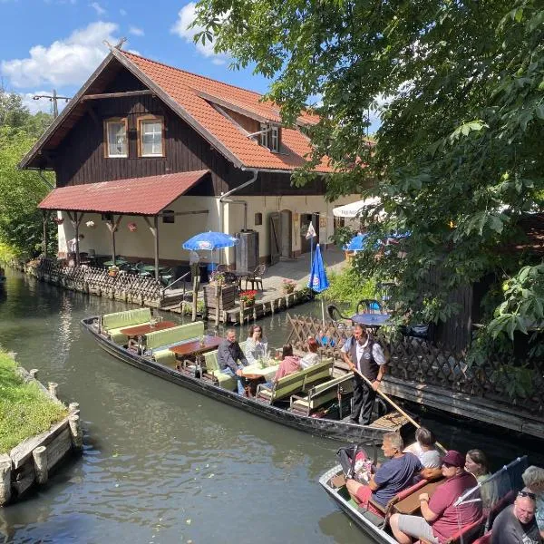 Pension Unter der 250 jährigen Eiche - Lehde Zentrum, hotel a Kaupen