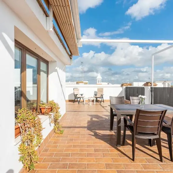 duplex in Almonte con terraza, hotel en Villalba del Alcor