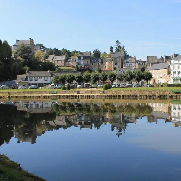 Chambre double avec salle de bains privée, hotel en Le Vieux-Bourg