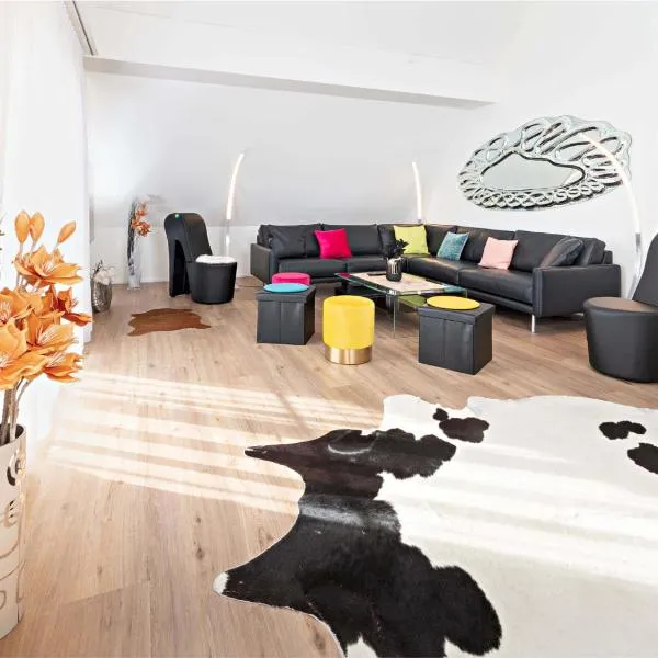 Exklusive 5,5 Zimmer Wohnung für Familien und Business、Eschenzのホテル