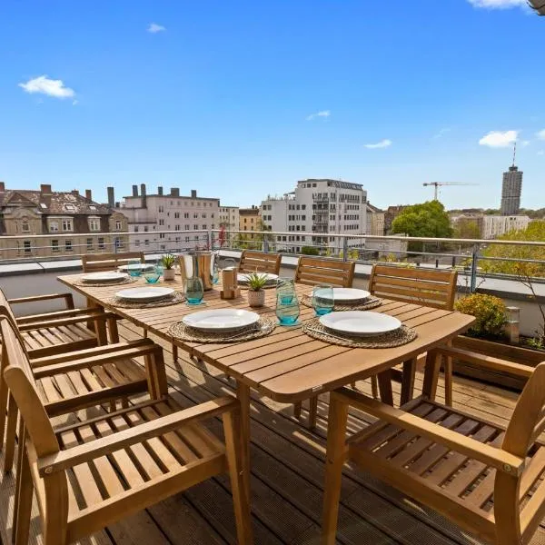 Arbio I Premium Penthouse Apartment Augsburg, hotel in Augsburg