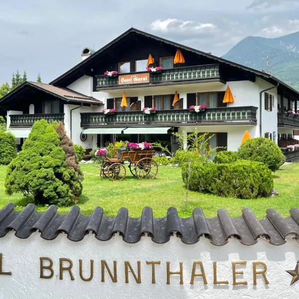 Hotel Garni Brunnthaler, viešbutis Garmišas-Partenkirchene