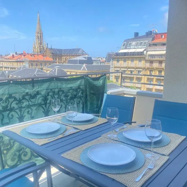 Mikain Terrace Cathedral View with Free Parking & Air Cond, מלון בסן סבסטיאן
