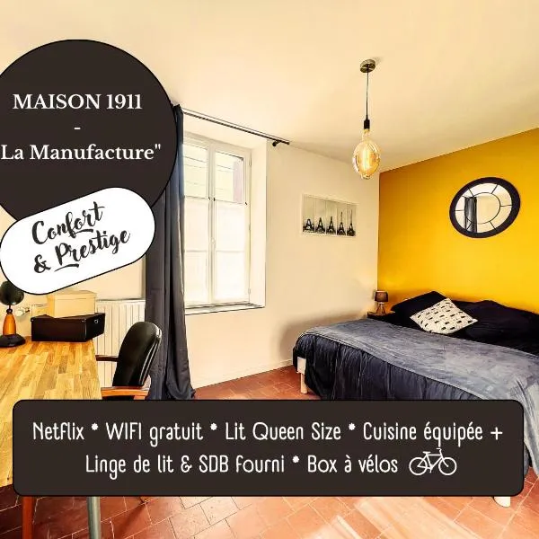 Appart LA MANUFACTURE - Maison 1911 - confort & prestige, hotel in Gien