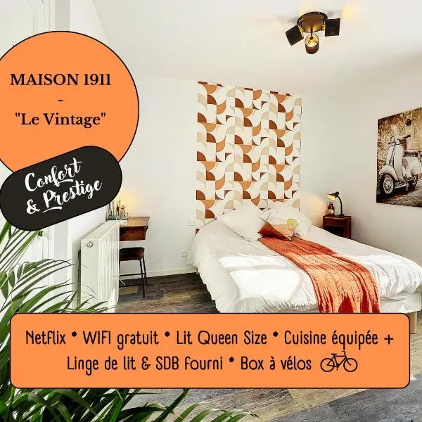 Studio LE VINTAGE - Maison 1911 - confort & prestige, hotell i Gien