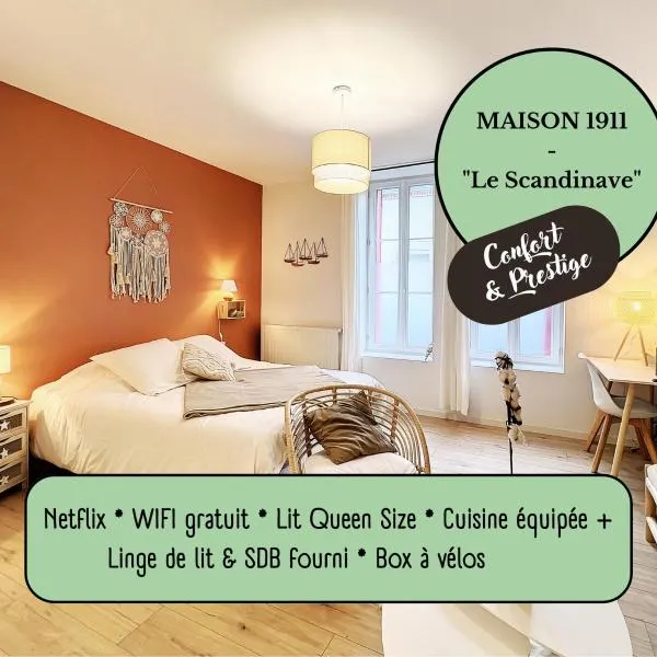 Appart LE SCANDINAVE - Maison 1911 - confort & prestige, hotel en Gien