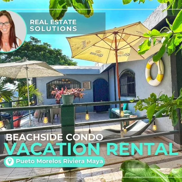Kingsize Condo Bambu Beachside Puerto Morelos, hotel in Puerto Morelos
