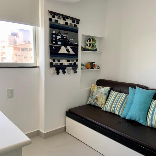 Apartamento vista do mar, pé na areia e águas tranquilas, no cento de Guarapari - Foto 5