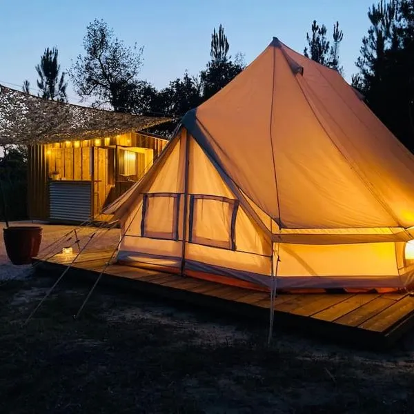 Tente glamping Cote Vicentine plage et nature, hotel a Rogil