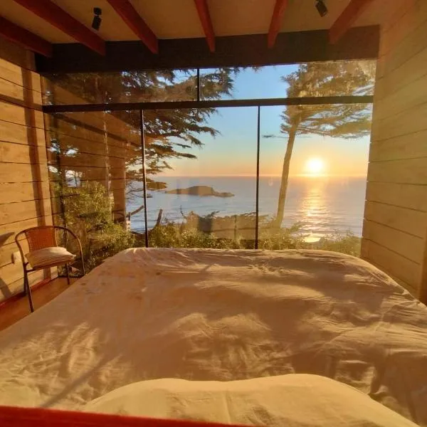 Cabaña Rustica en lagunillas con vista al mar, hotel in Navidad