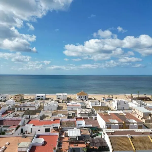 Pensión El Alamo, hotel v destinácii Lepe