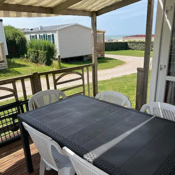 GRAIN DE SABLE - Mobil Home climatisé 5 pers - vue mer - Le Portel, hotel a Le Portel