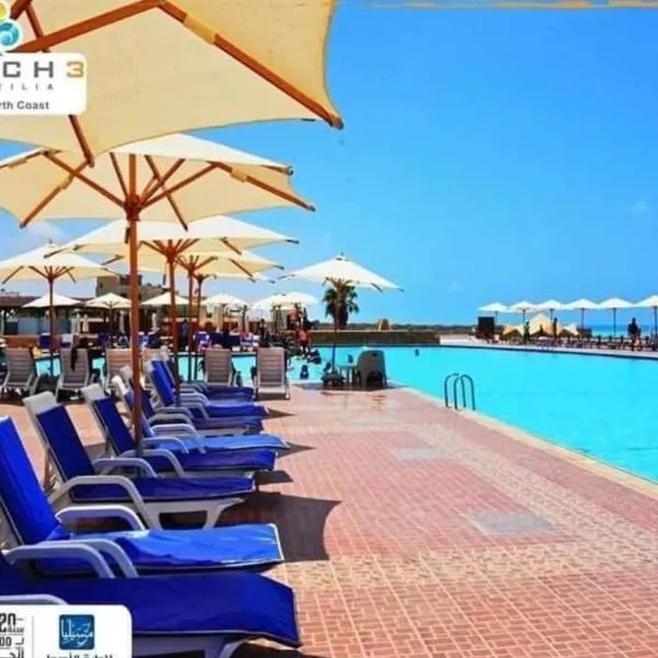 قرية مرسيليا بيتش3 شاليه عائلات فقط - Marseilia Beach 3 chalet Families Only, hótel í Dawwār Muḩammad Abū Shanab