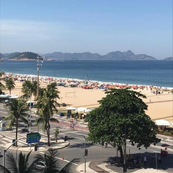 Vista mar avenida Atlântica Copacabana