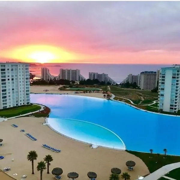 Departamento Laguna Bahía Algarrobo, khách sạn ở Tunquen