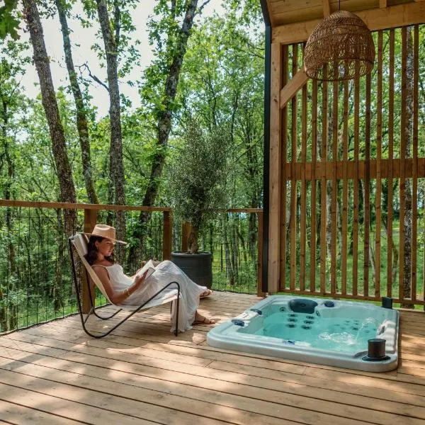 Wabi sabi lodge - spa&sauna privatif - forêt, hôtel à Turenne
