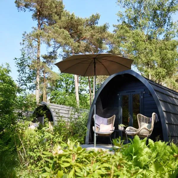 Kampinastaete, hippe cottages midden in natuurgebied de Kampina Oisterwijk, hotelli kohteessa Oisterwijk