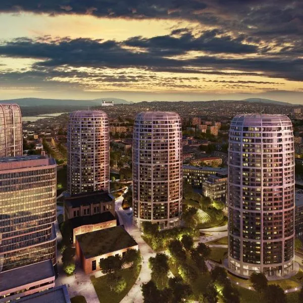Skypark Spacious apartment Free Parking、ブラチスラヴァのホテル