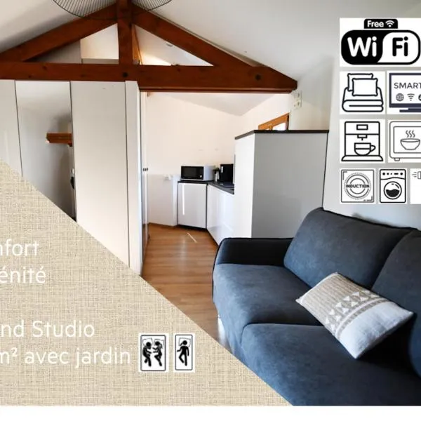 Studio * Confort * Sérénité * La halte du Pèlerin, hotell i Bures-sur-Yvette