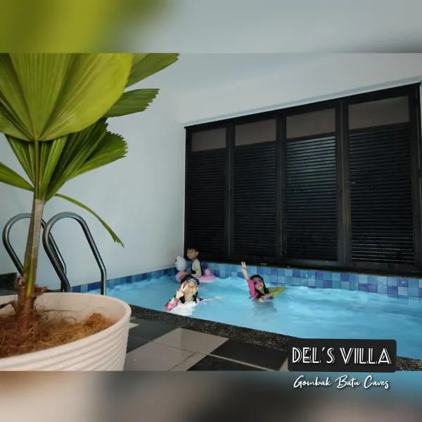 Dels Villa with private pool near UIA Batu Caves Gombak、バトゥ洞窟のホテル