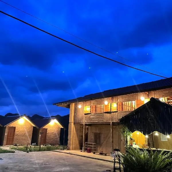 Kiên Mán Homestay, hótel í Quang Ba