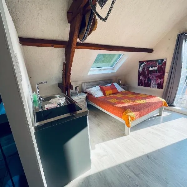 Studio au bord de la forêt de Perseigne, hotel v destinaci Beauvoir