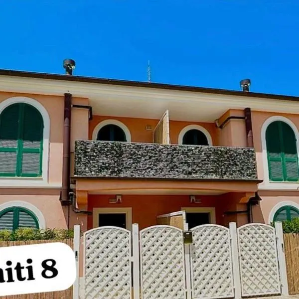 Conero Casa T8- Marcelli di Numana in Piazzale Tremiti 8 con Parcheggio Esclusivo Giardino e Barbecue, hotel in Marcelli