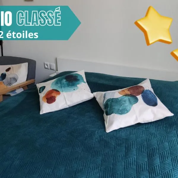 VITTEL LOC'S - LE 147 - Studio classé 2 étoiles CALME ET COSY、ヴィッテルのホテル