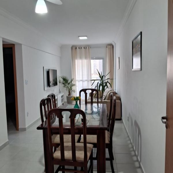 Apartamento novo vista do mar 64m2 2 dorms Wi-fi estacionamento grátis Praia Grande Mirim - Foto 5