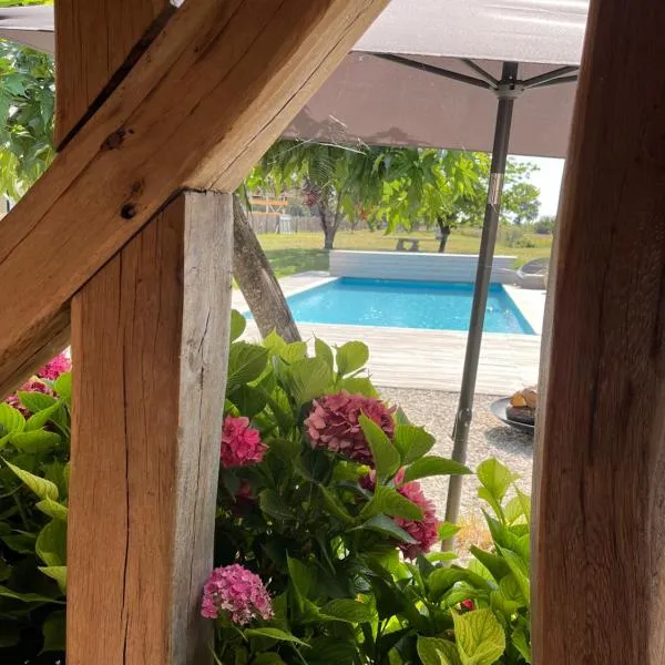 Petite dépendance vue piscine, hotel in Oisly