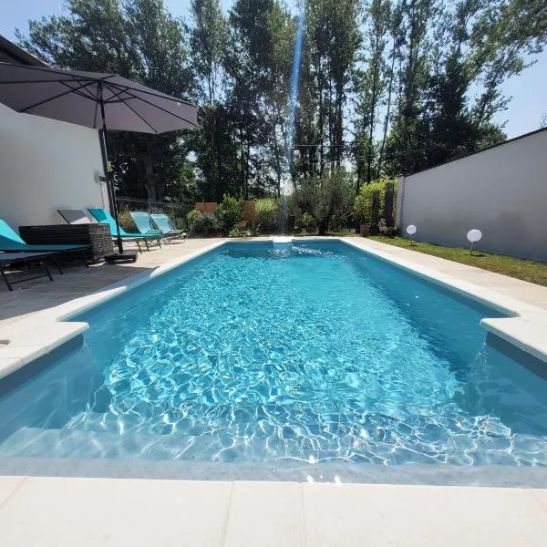 Villa Saumonière I Bords de Dordogne、Lanzacのホテル