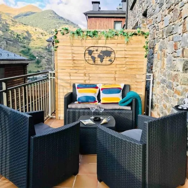 APARTAMENTO CASA TEVA Wifi-Parquing free-Terraza, hotel en Canillo