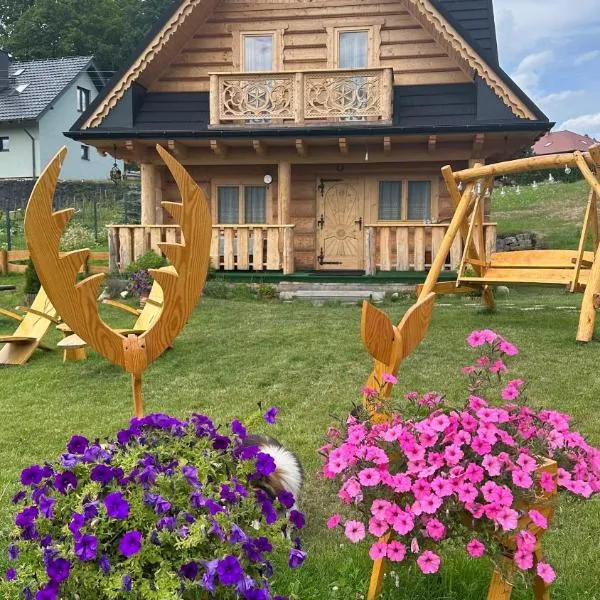 Domek "Góraleczka " koło Karpacza - z widokiem na góry，索斯諾夫卡的飯店