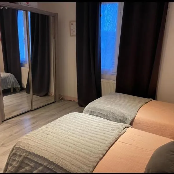Chambre julia lits séparés, hotel v destinaci Dieppe